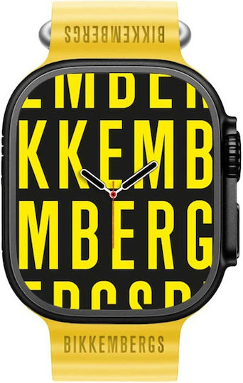 Bikkembergs BK12-12 Big Aluminium Smartwatch with Heart Rate Monitor (Yellow) view 1