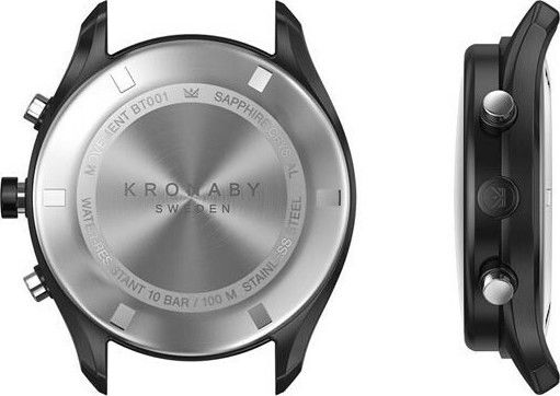 Kronaby Apex Hybrid Stainless Steel 43mm Waterproof Smartwatch (Beige Leather) view 5