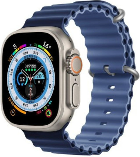 S9 Ultra Smartwatch with Heart Rate Monitor (Blue) view 2