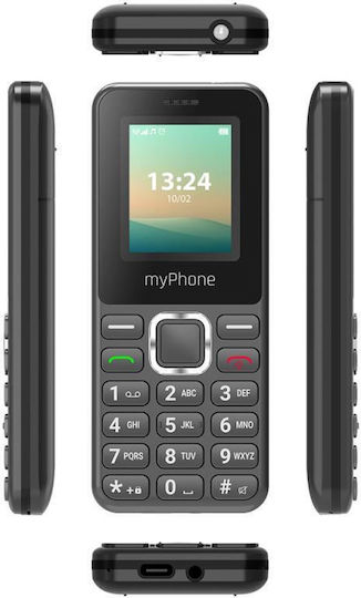 MyPhone 2240 LTE Dual SIM Mobile with Large Buttons Black view 2