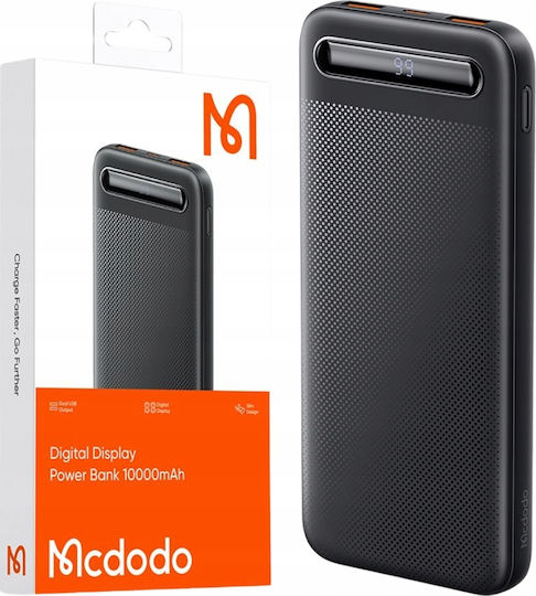 Mcdodo MC-4422 Power Bank 10000mAh 10W with 2 USB-A Ports Black