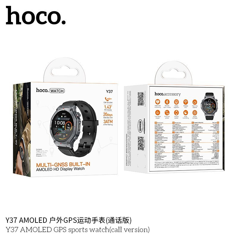 Hoco Y37 45mm Smartwatch Black view 5