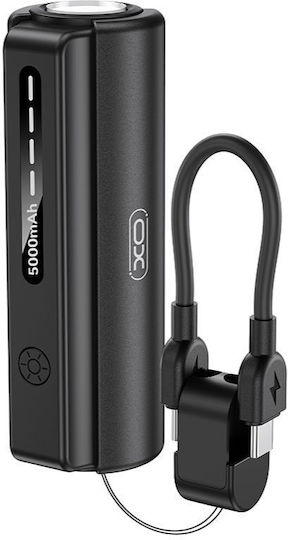 XO PR281 Power Bank 5000mAh 10.5W with USB-C Port Black