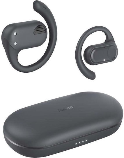 HAMA Spirit Open Open Ear Bluetooth Handsfree Headphones with Sweat Resistance and Charging Case