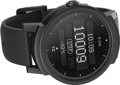 Ticwatch E 45mm Smartwatch with Heart Rate Monitor (Black) view 3