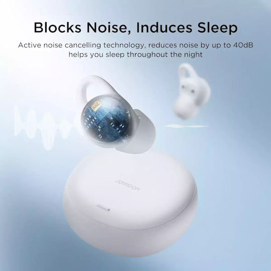 Joyroom JR-TS2 Sleep In-ear Bluetooth Handsfree Earphones with Charging Case White view 3