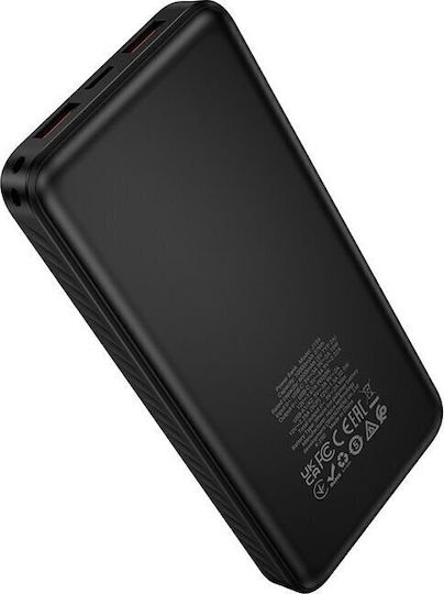 Hoco J154 Power Bank 10000mAh with 2 USB-A Ports and USB-C Port Power Delivery Black view 4