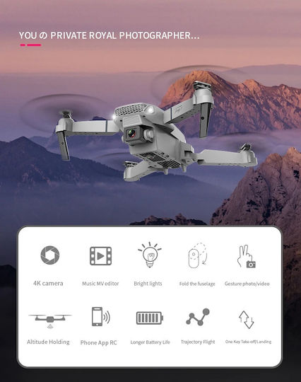 Duqi E88 Pro Drone with 4K Camera and Controller view 4