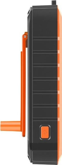 4Smarts Prepper Solar Power Bank 12000mAh with 2 USB-A Ports and USB-C Port Black/Orange Ansicht 4