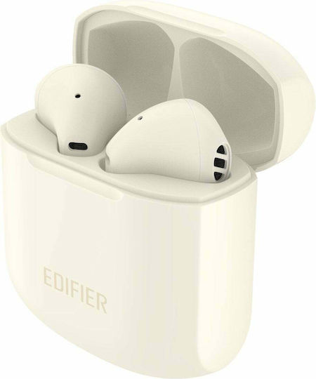 Edifier TWS200 Plus Earbud Bluetooth Handsfree Earphones with Charging Case Ivory view 1