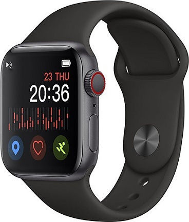 SW001 Smartwatch with Heart Rate Monitor (Black)
