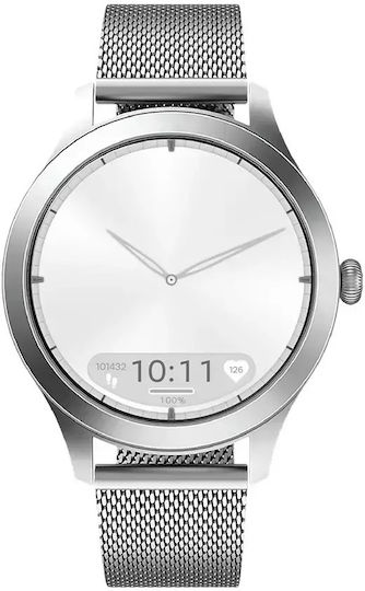 MaxCom FW44 2 Stainless Steel 46mm Smartwatch with SIM and Heart Rate Monitor (Silver) view 4