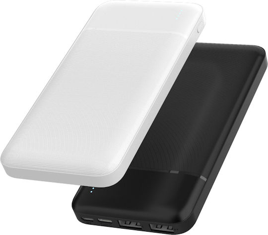 Platinet PL0407 Power Bank 10000mAh with 2 USB-A Ports White view 4