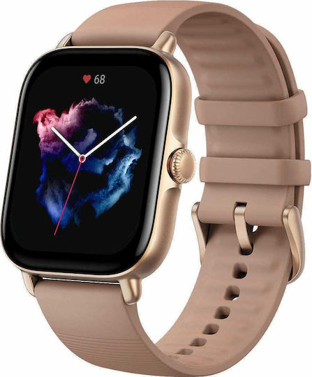 Amazfit GTS 3 Aluminium 43mm Waterproof Smartwatch with Heart Rate Monitor (Terra Rosa) view 2