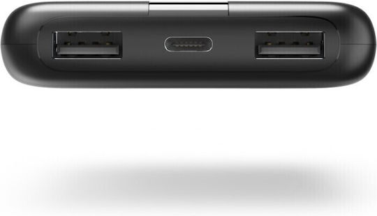 HAMA Performance 10 Power Bank 10000mAh with 2 USB-A Ports and USB-C Port Gray vue 2