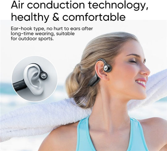 Joyroom JR-X2 Air Conduction Open Ear Bluetooth Handsfree Earphones with Sweat Resistance Black view 5