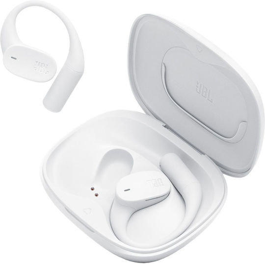 JBL Sense Lite Open Ear Bluetooth Handsfree Earphones with Sweat Resistance and Charging Case White view 3