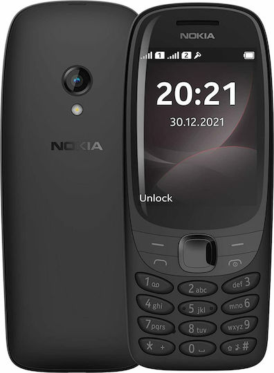 Nokia 6310 2021 Dual SIM Mobile with Buttons (English Menu) Black view 1