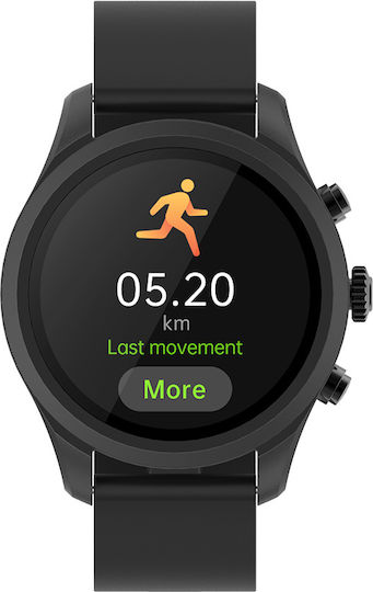 Forever Verfi SW-800 Smartwatch with Heart Rate Monitor (Black) view 3