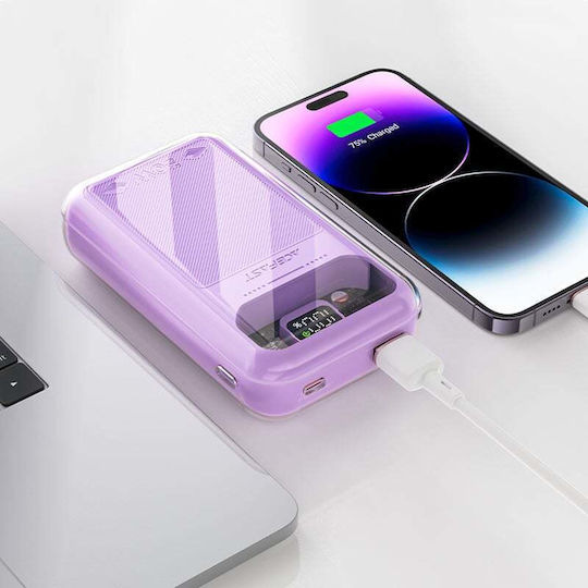 Acefast Sparkling Series Power Bank 20000mAh 30W Gray view 5