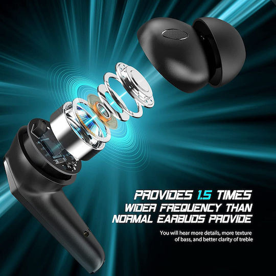 ProSound In-ear Bluetooth Handsfree Earphones with Sweat Resistance and Charging Case Black vue 9
