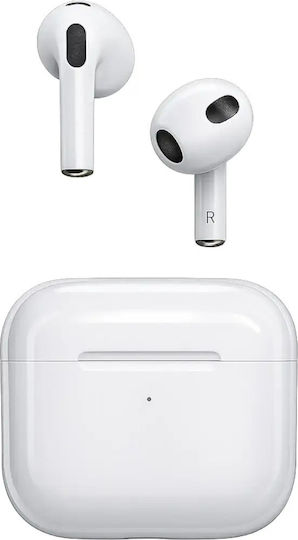 Moxom MX-TW89 Air 4 Earbud Bluetooth Handsfree Headphones with Charging Case White