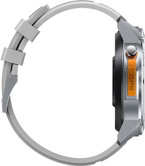 Zeblaze Stratos 2 Ultra Stainless Steel 52mm Waterproof Smartwatch with Heart Rate Monitor (Silver) view 9