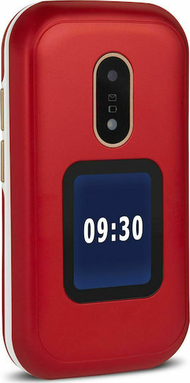 Doro 6060 Single SIM Mobile with Large Buttons Red view 3