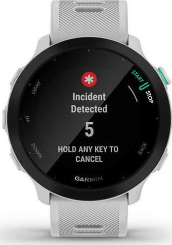 Garmin Forerunner 55 42mm Waterproof Smartwatch with Heart Rate Monitor (White) view 1