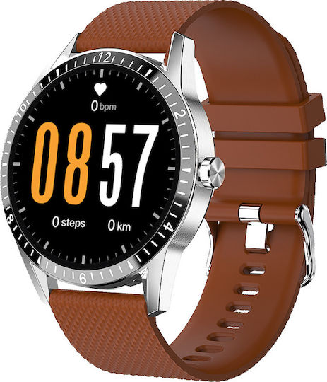 DAS.4 SG44 Smartwatch with Heart Rate Monitor (Brown) view 3