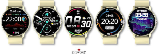 Giewont 120-6 Smartwatch with Heart Rate Monitor (Beige) view 3