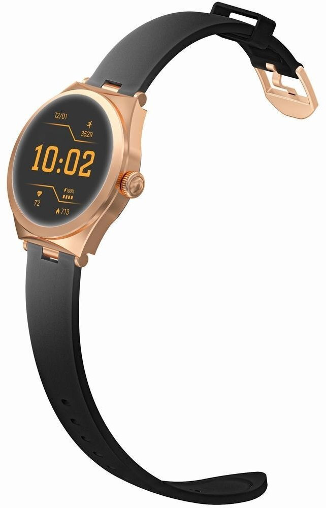 Smartwatch Gravity Rose Gold Black Gt25-3 vue 3