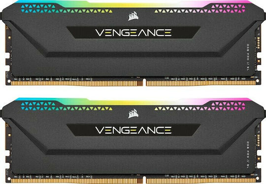 Corsair Vengeance RGB Pro SL DDR4 32GB RAM with 2x16GB Modules and Speed 3200 for Desktop CMH32GX4M2E3200C16