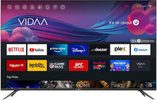 Smart Tech Smart Television 55" 4K UHD LED 55UV10V1 HDR (2022) view 1