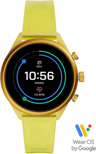 Fossil Sport FTW6060 Smartwatch (Yellow) view 1
