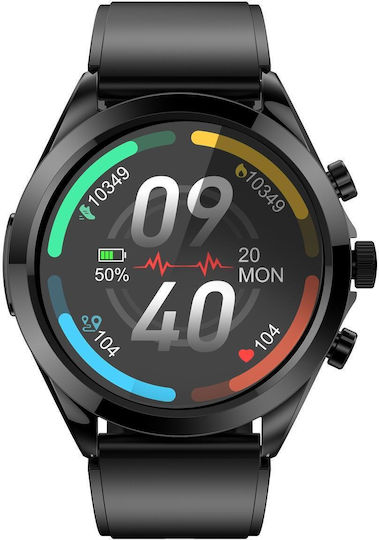ET440 Smartwatch with Heart Rate Monitor (Black) view 2