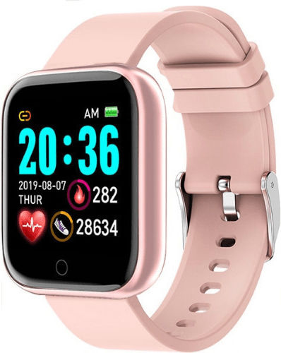Y68 Smartwatch with Heart Rate Monitor (Beige)