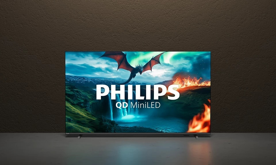 Philips Smart TV 55" 4K UHD QLED QD MiniLED HDR (2025) 55MLED820/12 view 2