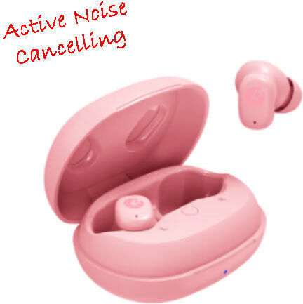 Sonic Gear TWS 16 ANC In-ear Bluetooth Handsfree Earphones with Charging Case Pink