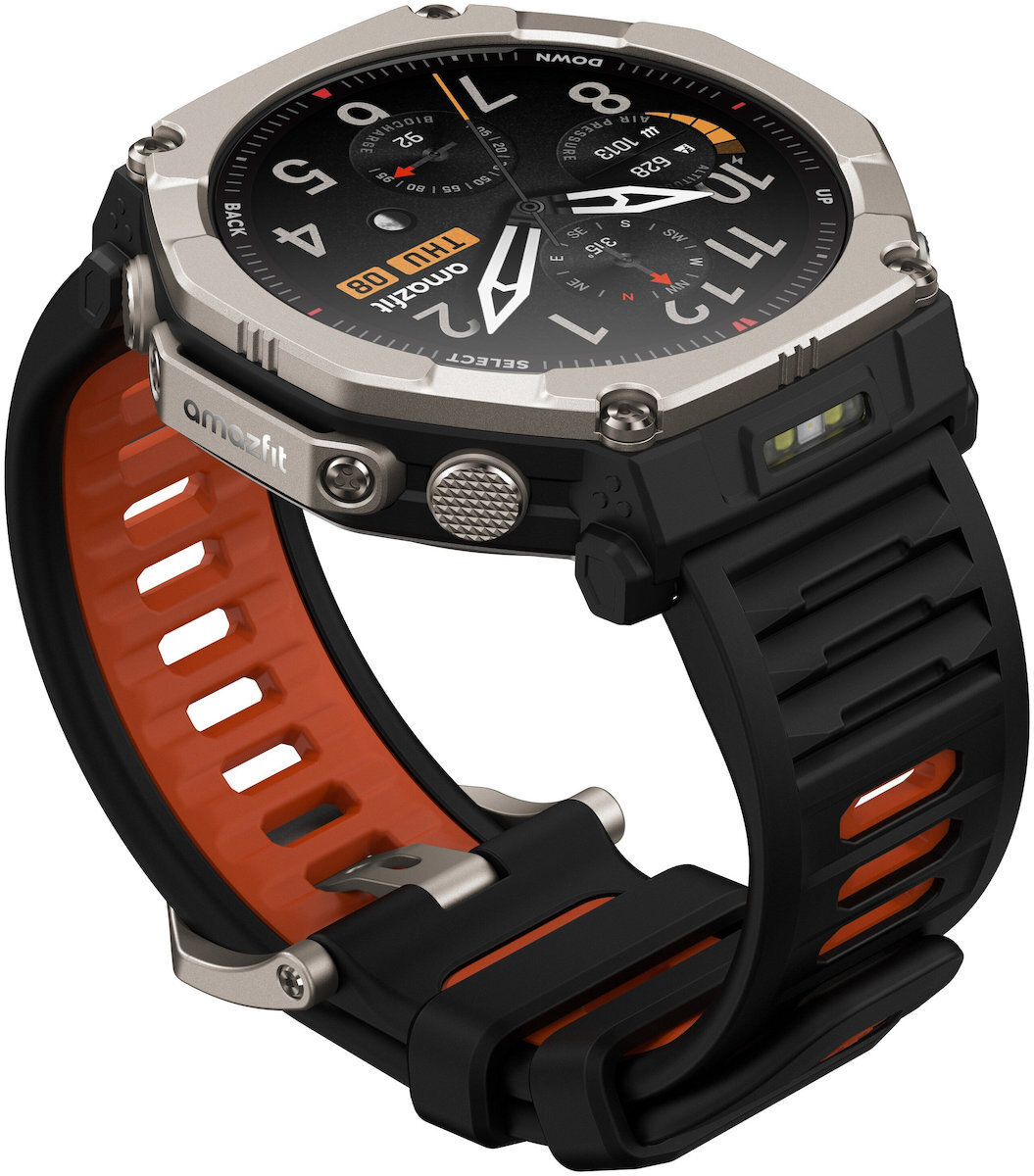 Amazfit T-Rex Ultra 2 Titanium 51mm Waterproof Smartwatch with Heart Rate Sensor Black view 4