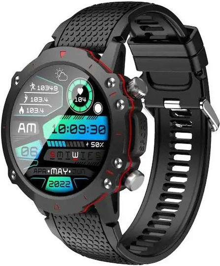 iXchange SW-07 Smartwatch with Heart Rate Monitor (Black)