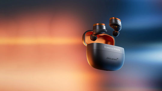 Bowers & Wilkins PI8 Mclaren ANC In-ear Bluetooth Handsfree Earphones with Sweat Resistance and Charging Case Black view 2