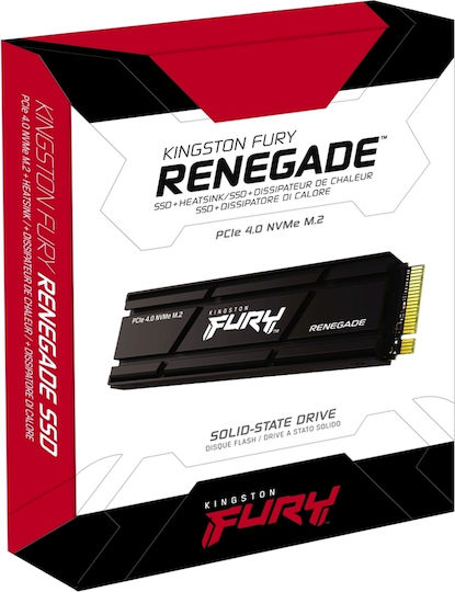 Kingston Fury Renegade w Heatsink SSD 2TB M.2 Type with PCI Express 4.0 Connection and Heatsink PS5 Compatible SFYRDK/2000G vue 4