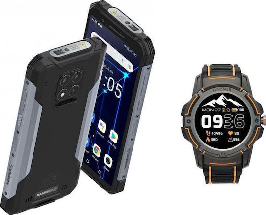 Hammer Construction & Watch Plus Dual SIM (6GB/128GB) Resistant Smartphone Silver view 1