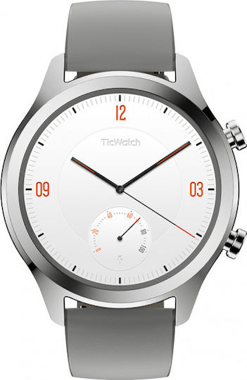 Ticwatch C2 Stainless Steel 43mm Smartwatch (Silver) view 5