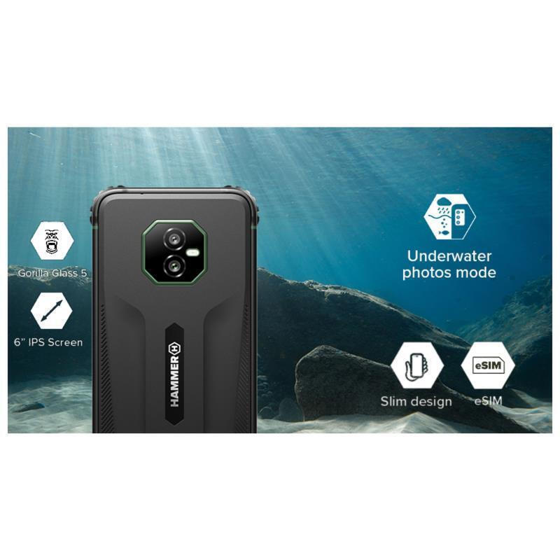 Hammer Ranger Dual SIM (6GB/128GB) Resistant Smartphone Black-Red view 7
