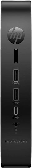 HP Pro t550 Thin Client Mini PC (Celeron Quad Core J6412/4GB DDR4/64GB eMMC/No OS) view 1