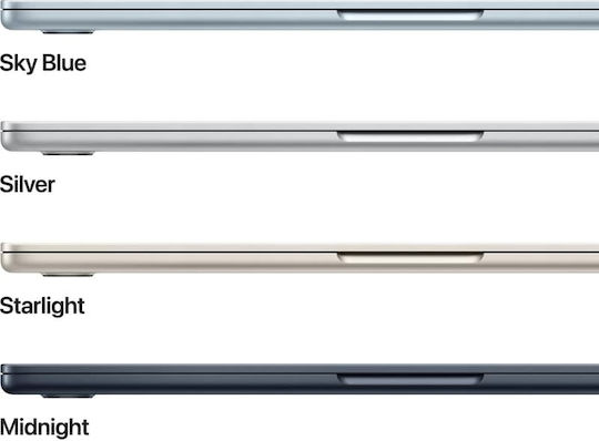 Apple MacBook Air 13.6" IPS Retina Display (M4-10‑core/16GB/256GB SSD/8-core) Midnight (GR Keyboard) vue 5