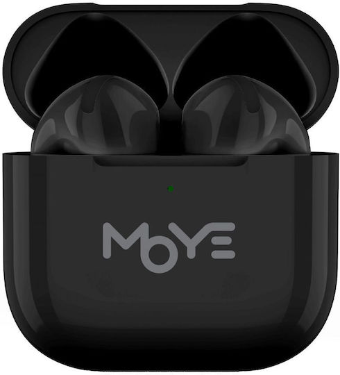 Moye Aurras 3 Lite Earbud Bluetooth Handsfree Headphones with Charging Case Black view 2
