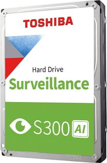Toshiba S300 AI 8TB HDD Hard Drive 3.5" SATA III 7200rpm with 512MB Cache for Recorder MG10ADA800E-V